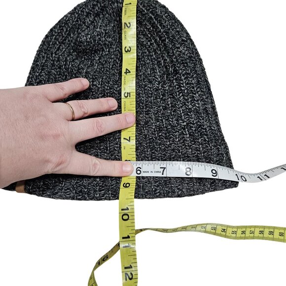 Fjallraven Övik Mélange Beanie Gray Knit Hat 100% Acrylic One Size Fits All - Picture 3 of 5